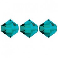 Preciosa MC Bicone 4mm kralen Blue zircon 60230